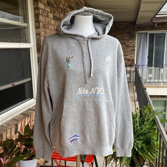 Nike NYC Havy Gray Hoodie for Men - Picture 1 of 7